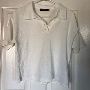 New glassons cropped polo tee
